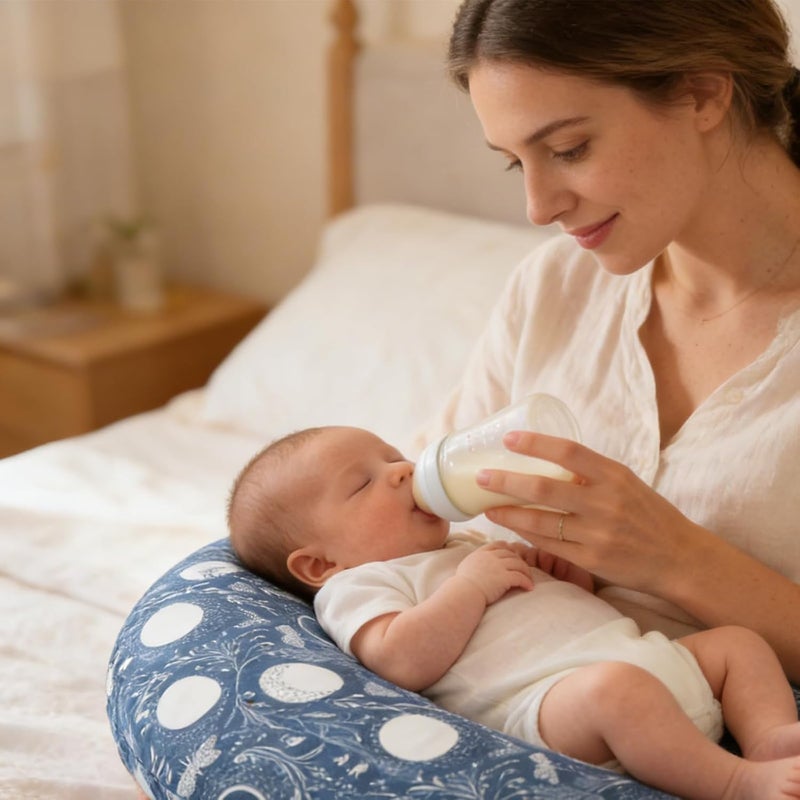 Winmany Baby Nursing Pillow Cover Newborn Removable Breastfeeding Pillowcover Cute Pattern Girls Boys Nursing Pillowcase for Breast and Bottole Feeding - Image 3